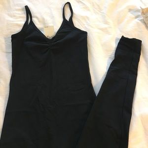 NWT black unitard one piece